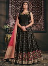 Black Colour Banarasiya Heavy Wedding Wear Latest Fancy Designer Salwar Kameez Collection 1004